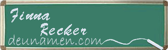 Finna Recker Visitenkarte